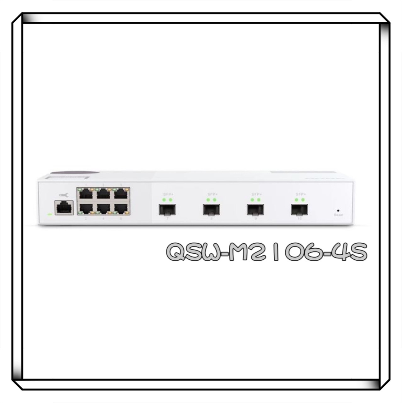 QNAP 威聯通 QSW-M2106-4S 10埠 L2 Web 管理型交換器