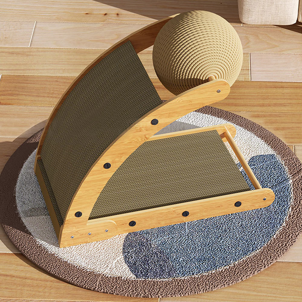 【AOTTO】半圓形耐磨劍麻球貓抓板(CAT-102)