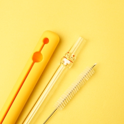 招財貓玻璃吸管好玻環保玻璃吸管