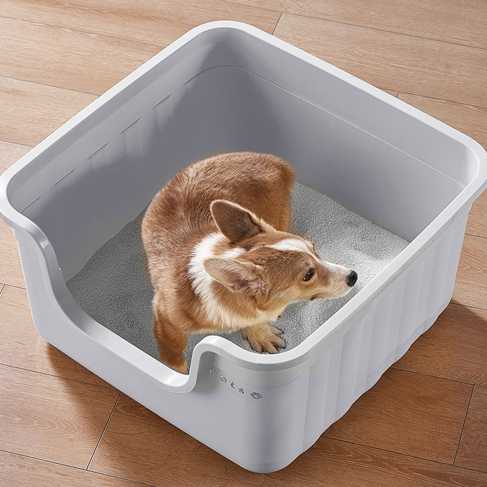 【AOTTO】開放式大開口巨無霸貓砂盆-大號(DOG-502)