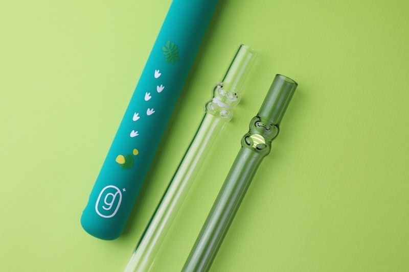 好玻Dino girl 恐龍造型玻璃吸管環保吸管