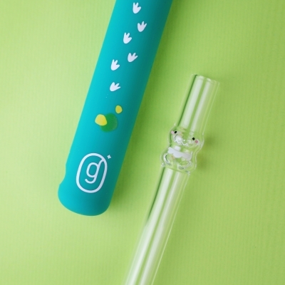 好玻Dino girl 恐龍造型玻璃吸管環保吸管