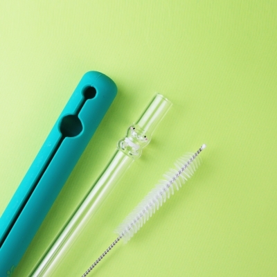 好玻Dino girl 恐龍造型玻璃吸管環保吸管