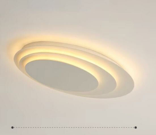 Hot recommended simple indoor living room and bedroom lighting fixtures ceiling lamp (sand white E type [50CM] warm light)