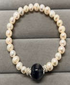 臺灣原創手鍊SIT CRYSTAL藍螢石珍珠手鏈