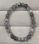 臺灣原創手鍊SIT CRYSTAL天然灰月光石手鏈6mm單圈（29顆左右）