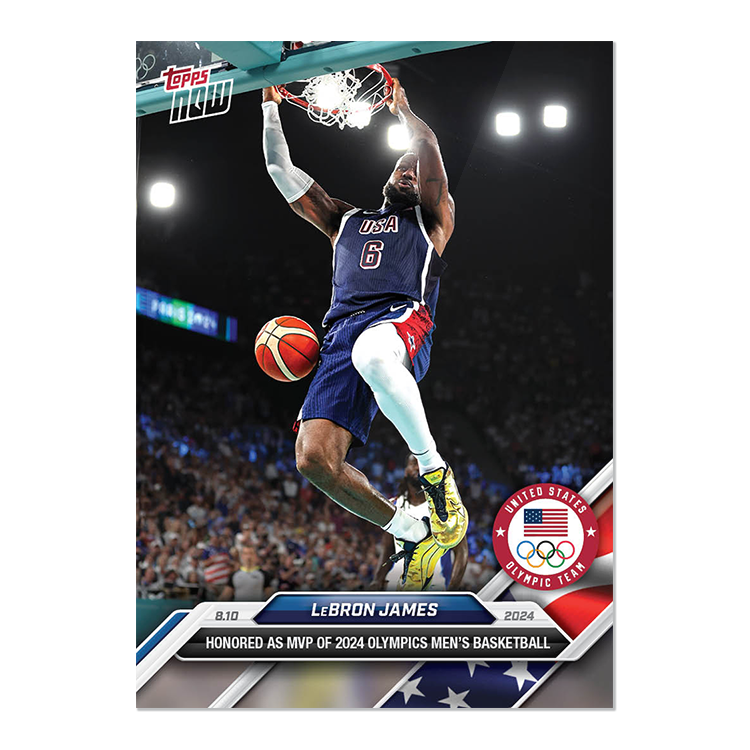 LeBron James 美國隊 2024 奧運 Topps NOW 球員卡 Card 30