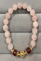 臺灣原創手鍊SIT CRYSTAL粉晶草莓晶手串15-16cm手圍