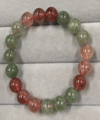 臺灣原創手鍊SIT CRYSTAL天然紅綠草莓晶手鏈10mm（19顆左右）