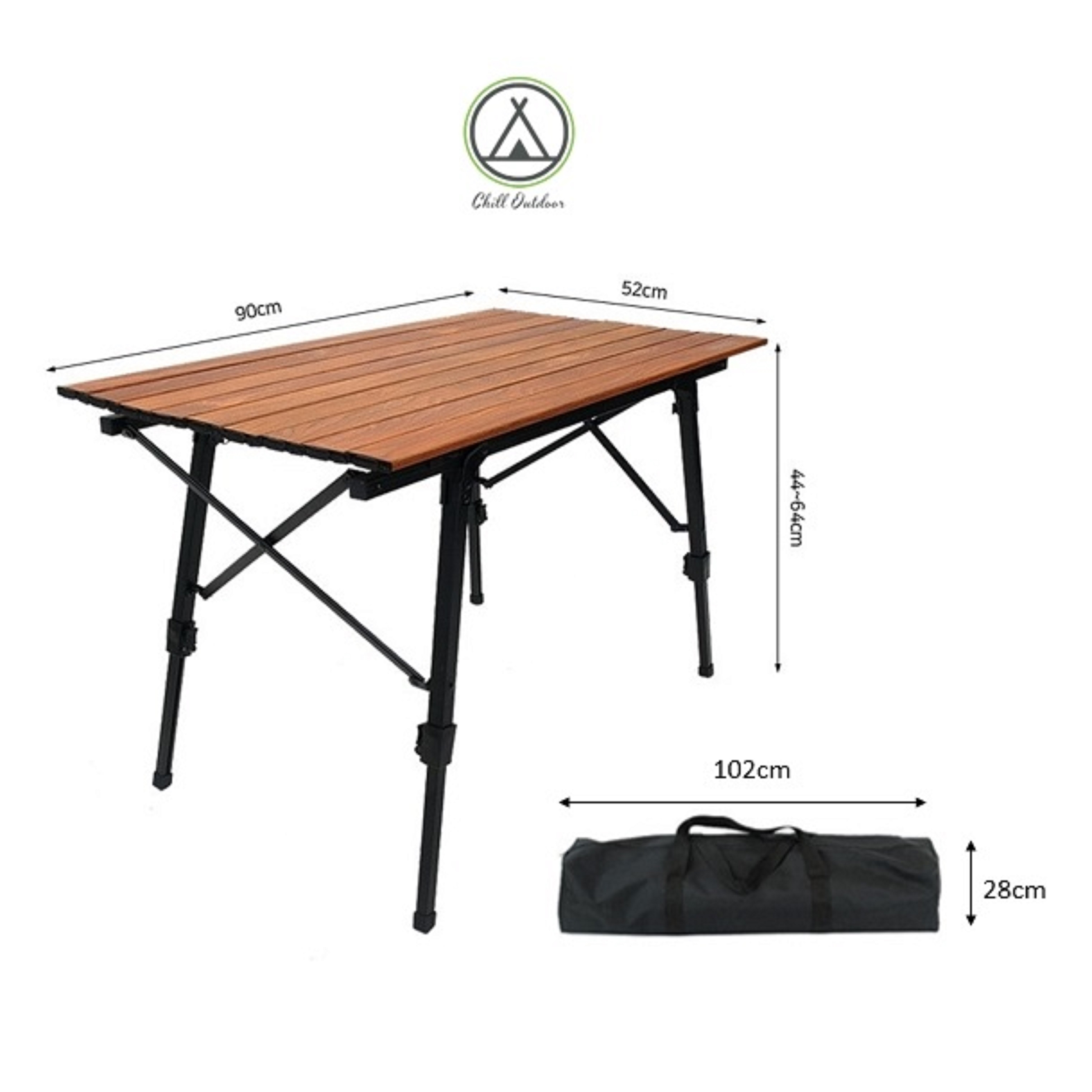 【租借】Chill Outdoor 90CM鋁合金蛋捲桌－(顏色隨機)