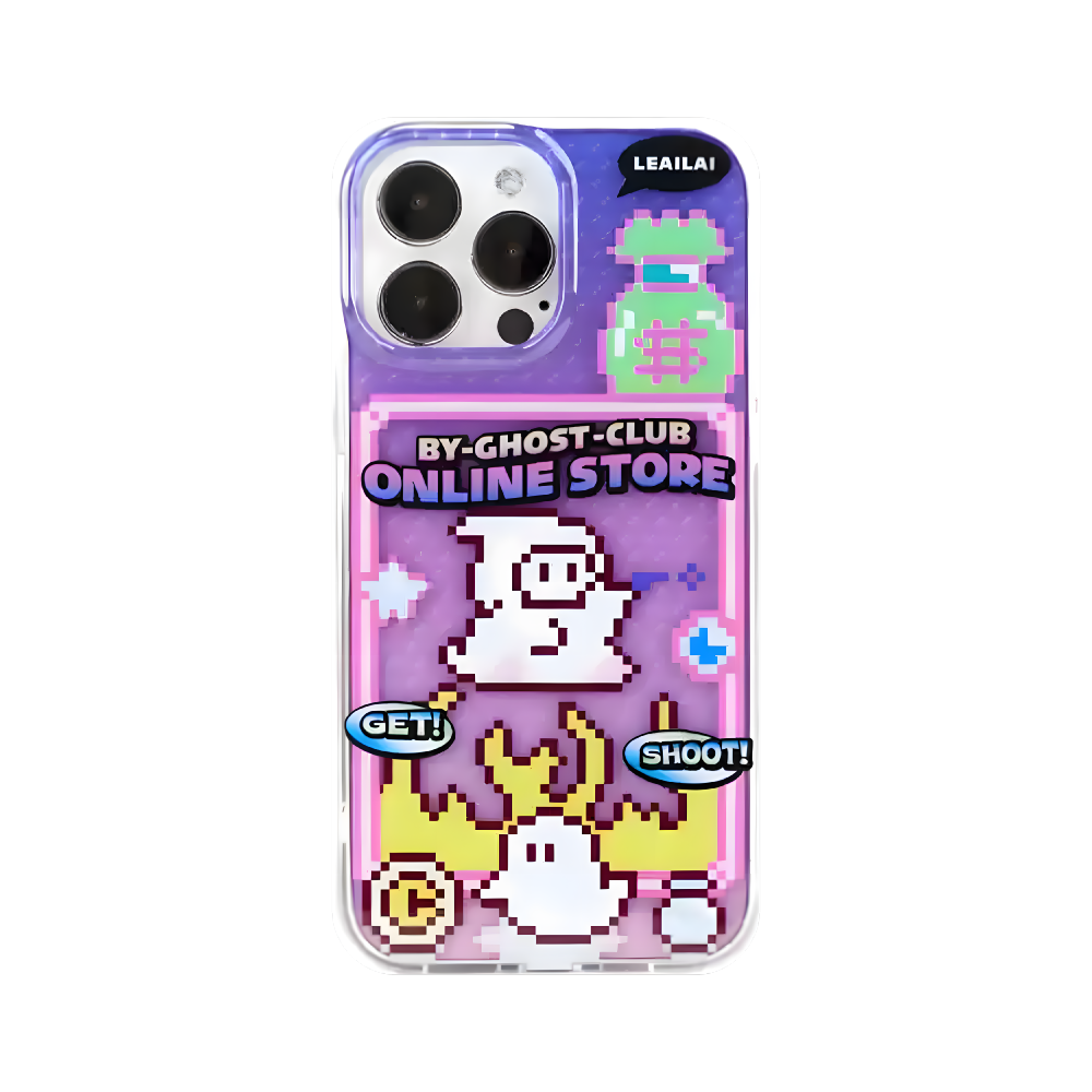 【KOERCASE】鐳射工藝 iPhone 保護殼 - 像素戰鬥