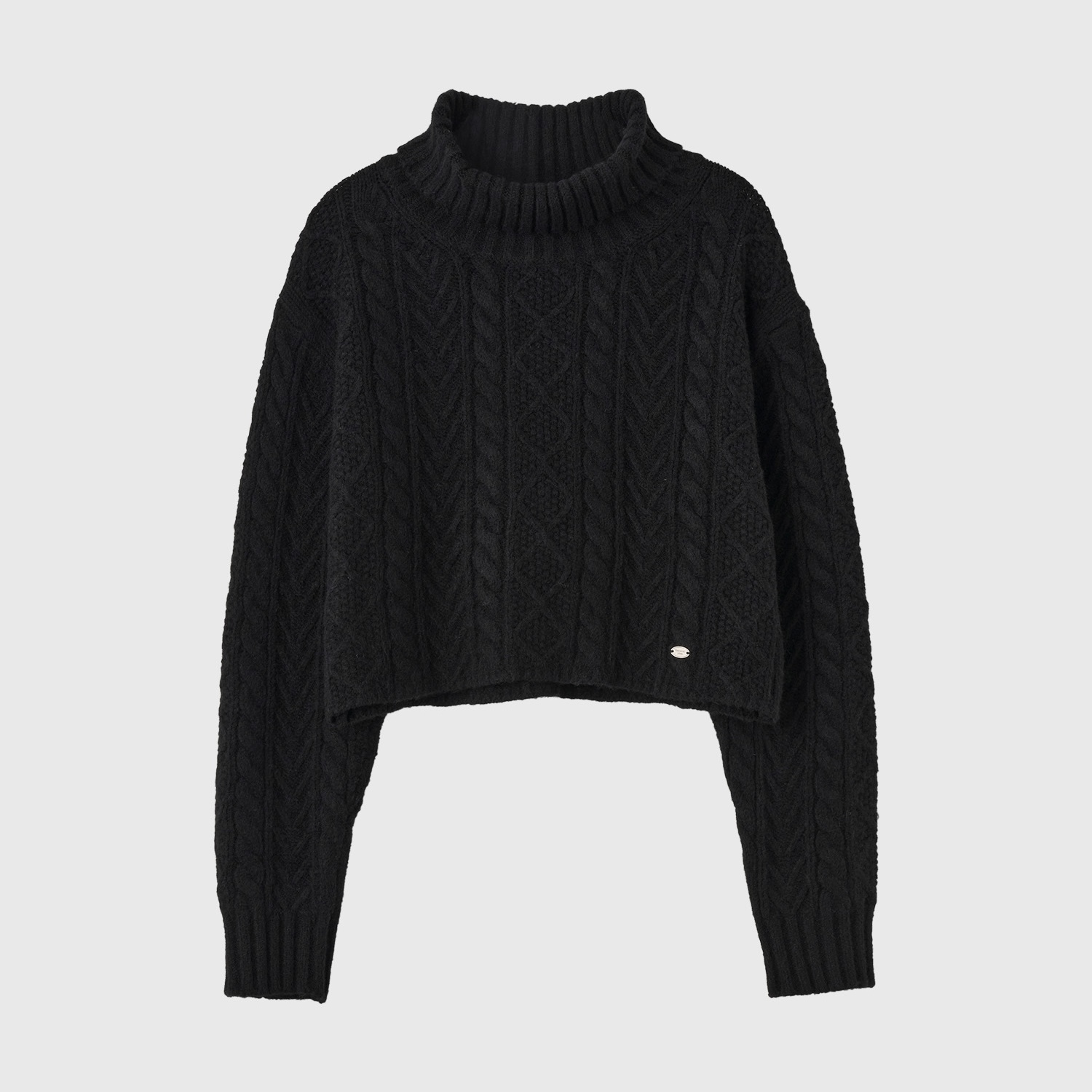 [GENERAL IDEA] WOOL CABLE TURTLENECK PULLOVER