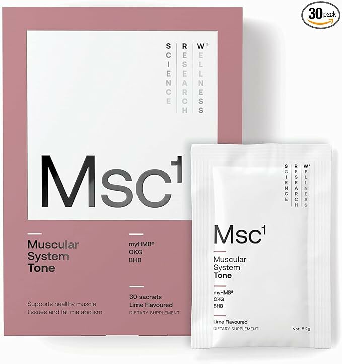 SRW Laboratories MSC¹ Tone | 30 包 | 支持肌肉系統協調,脂肪代謝 | 含 HMB、OKG、BMB | 不含刺激劑