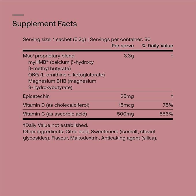 SRW Laboratories MSC¹ Tone | 30 包 | 支持肌肉系統協調,脂肪代謝 | 含 HMB、OKG、BMB | 不含刺激劑