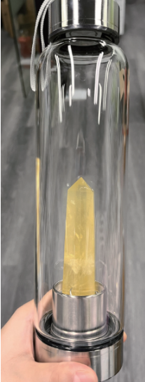 臺灣能量玻璃瓶【水晶能量水瓶】黃水晶水瓶