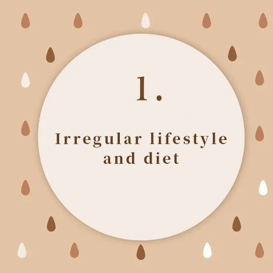 Causes of Scalp Oiliness – Irregular Lifestyle and Poor Diet