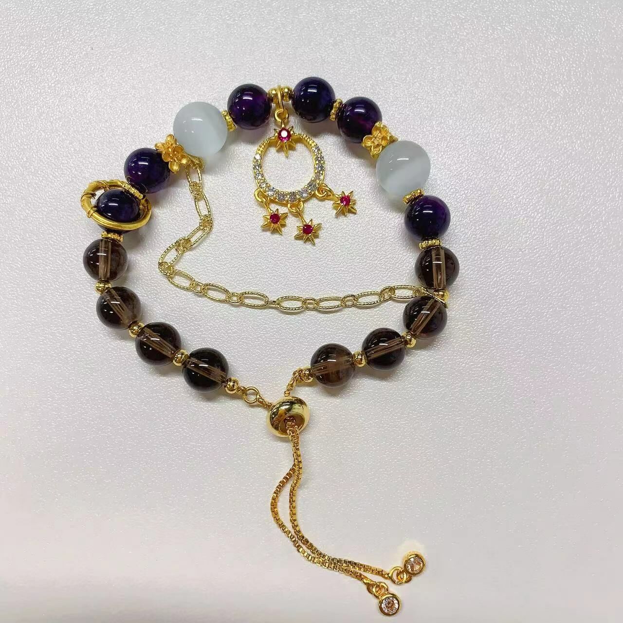 臺灣原創手鍊SIT CRYSTAL天然水晶十二星座原創手鏈-摩羯座