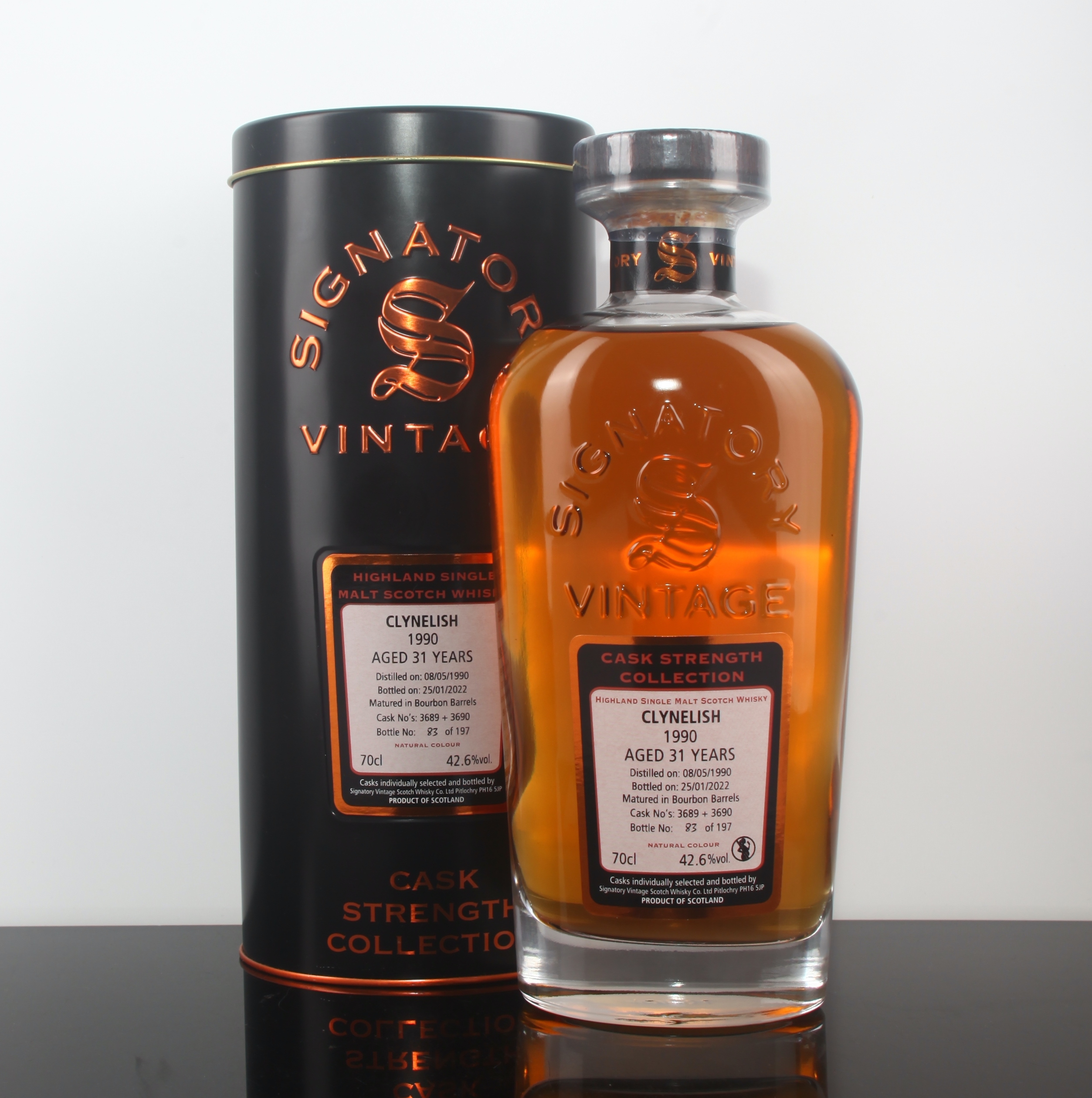 Clynelish 1990 31YO #3689+3690 42.6% Signatory Vintage