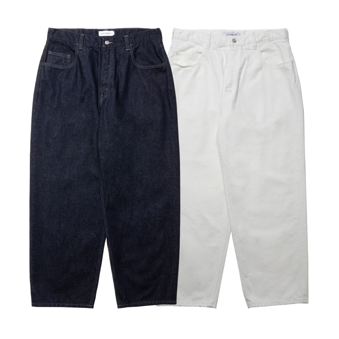 COOTIE / 5 Pocket Baggy Denim Pants -Black Fade-