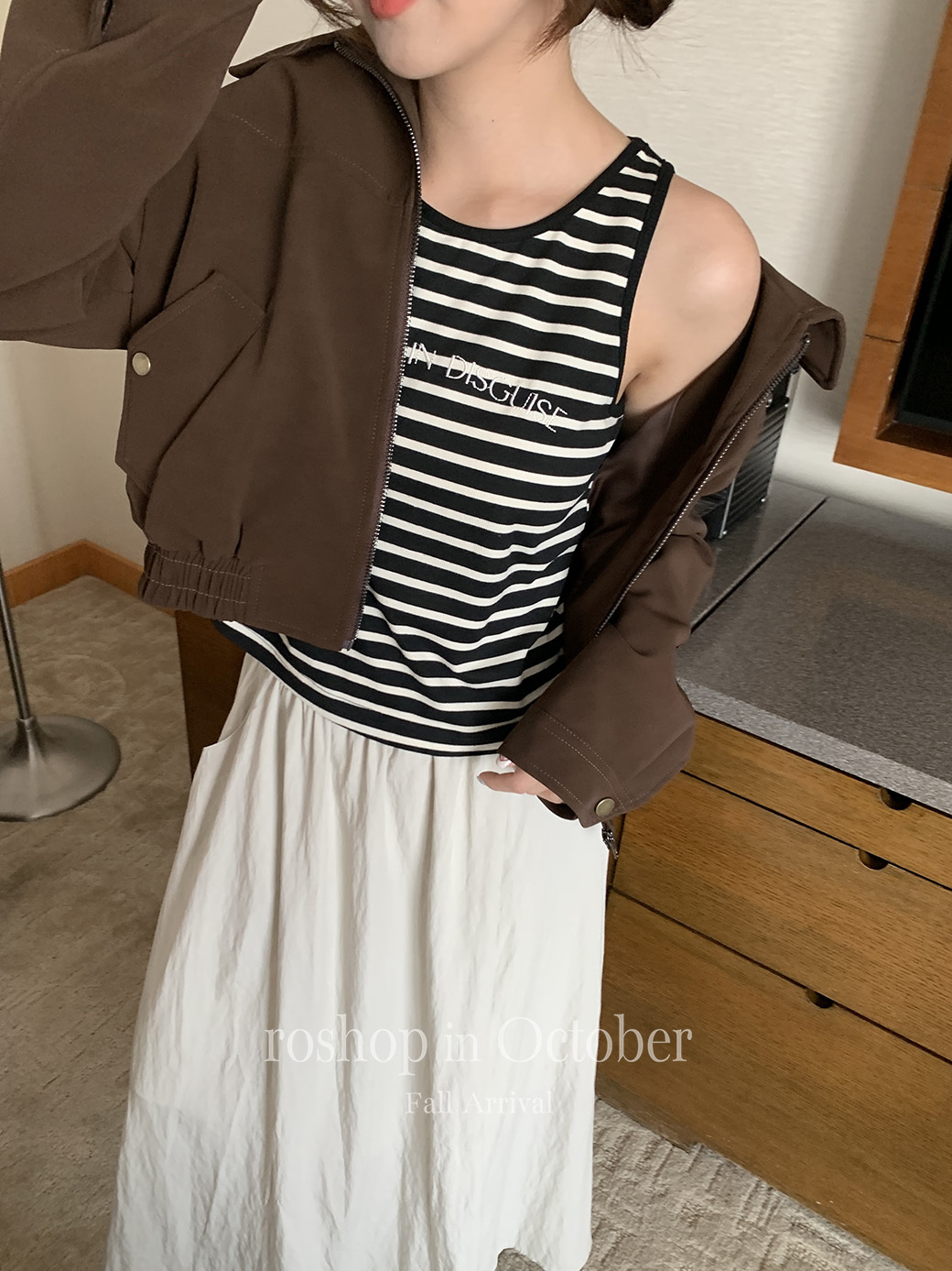 by roshop!經典百搭條紋背心-2色