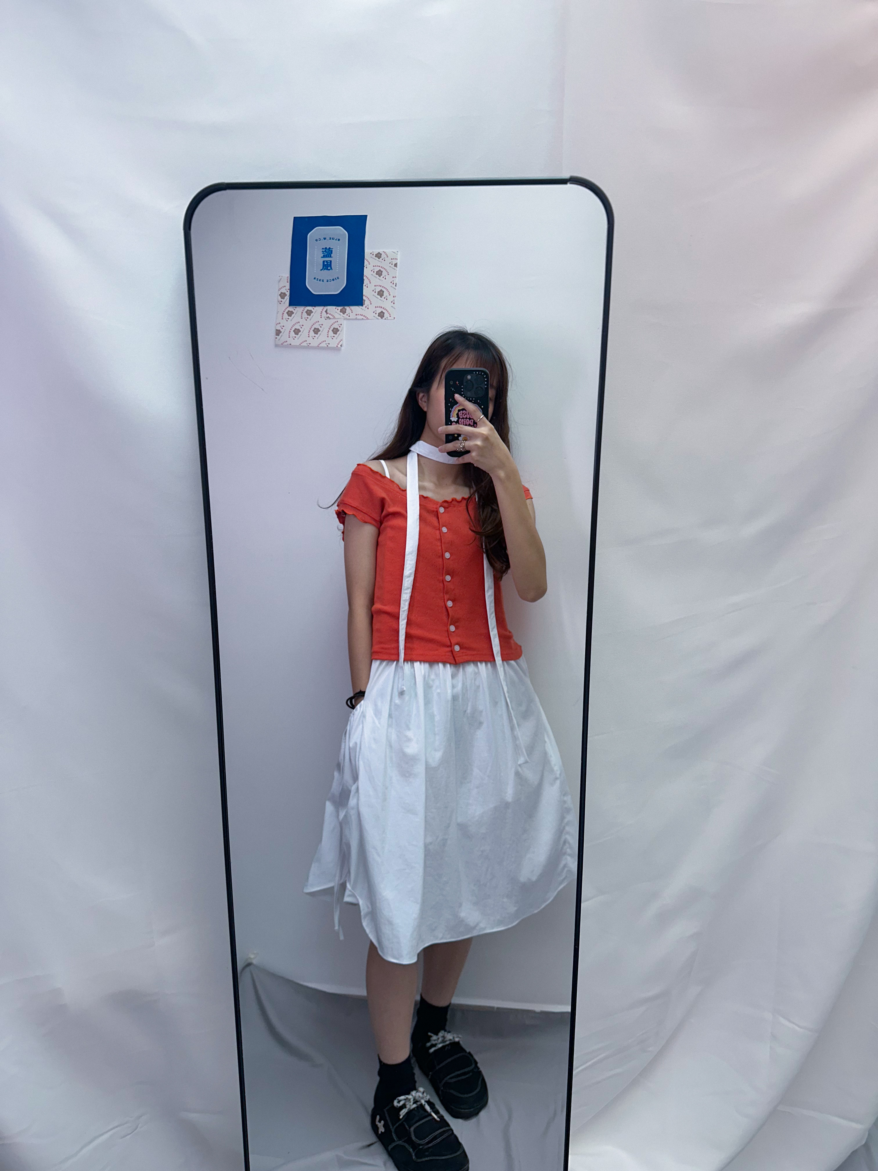 橙色軟綿綿Two way TOP