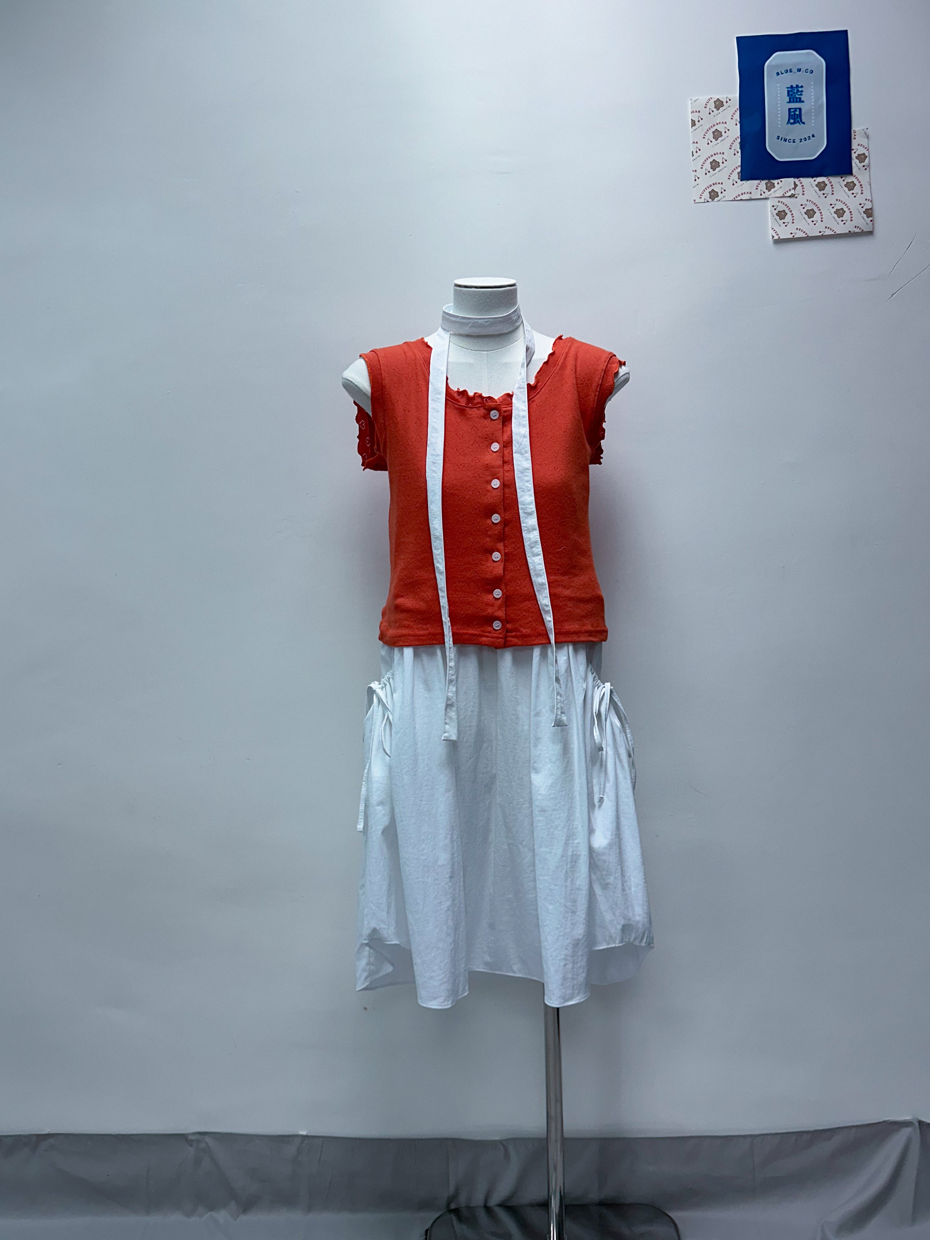 橙色軟綿綿Two way TOP