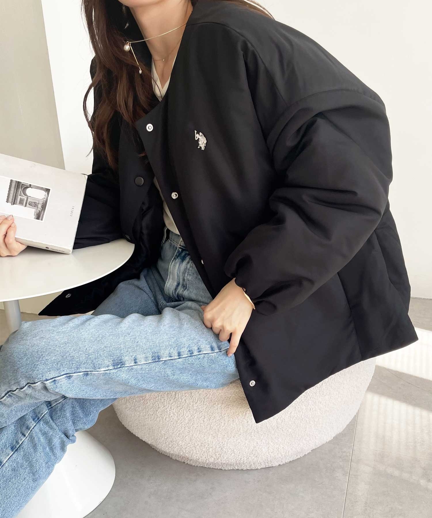 U.S. POLO ASSN 刺繡 LOGO 保暖 外套 三色 (女款)