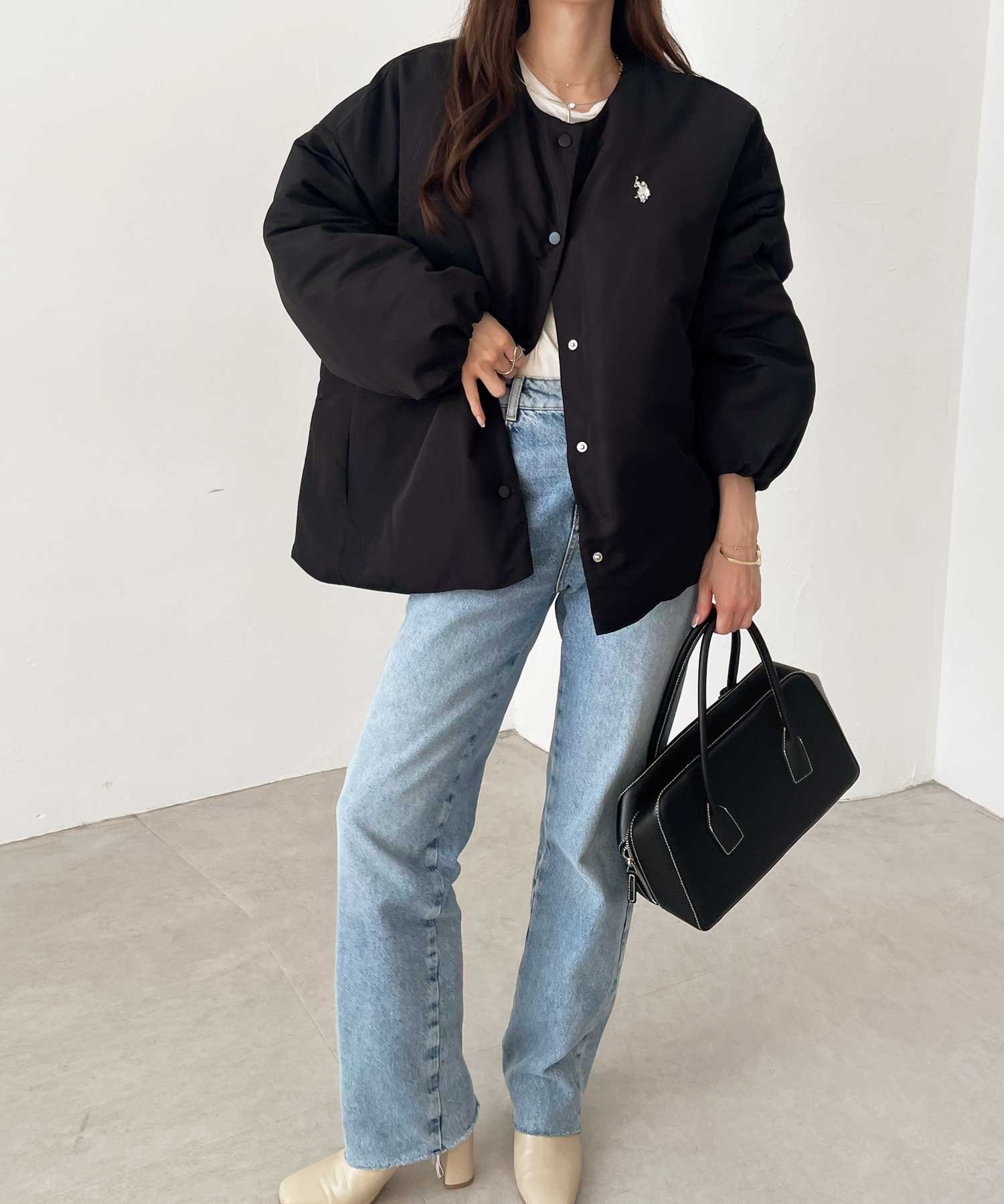 U.S. POLO ASSN 刺繡 LOGO 保暖 外套 三色 (女款)