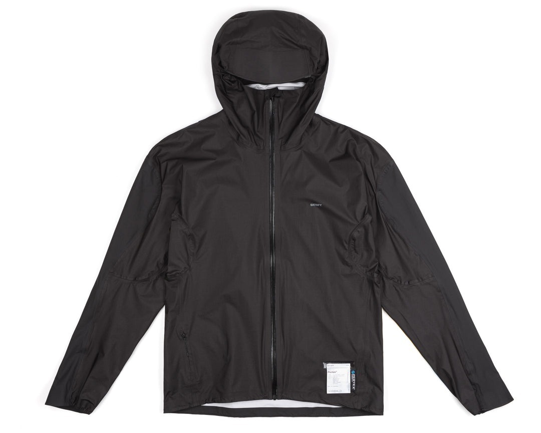 SATISFY｜Pertex® 3L Fly Rain Jacket "Black"