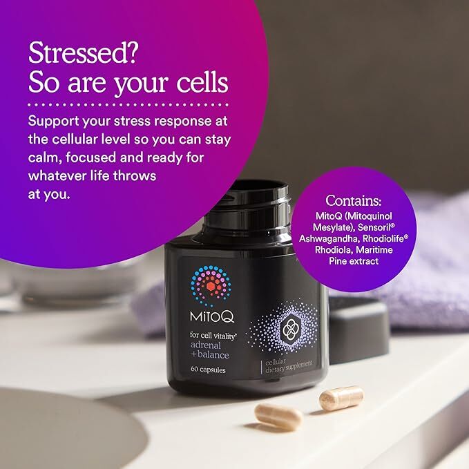 MitoQ adrenal +balance 解壓膠囊    (60 粒膠囊)