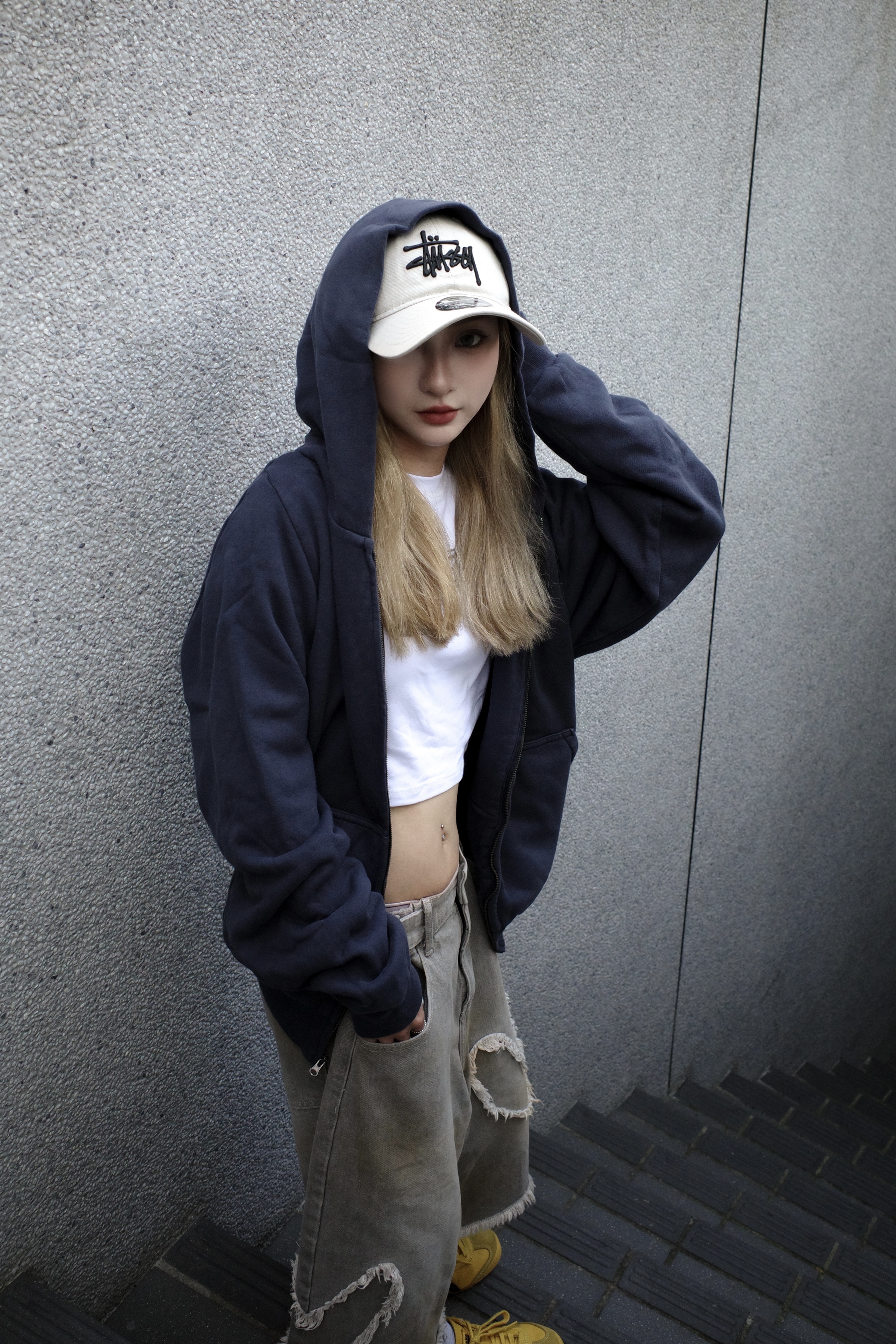 <快速出貨> YEEZY Gap 棉質拉鏈連帽外套