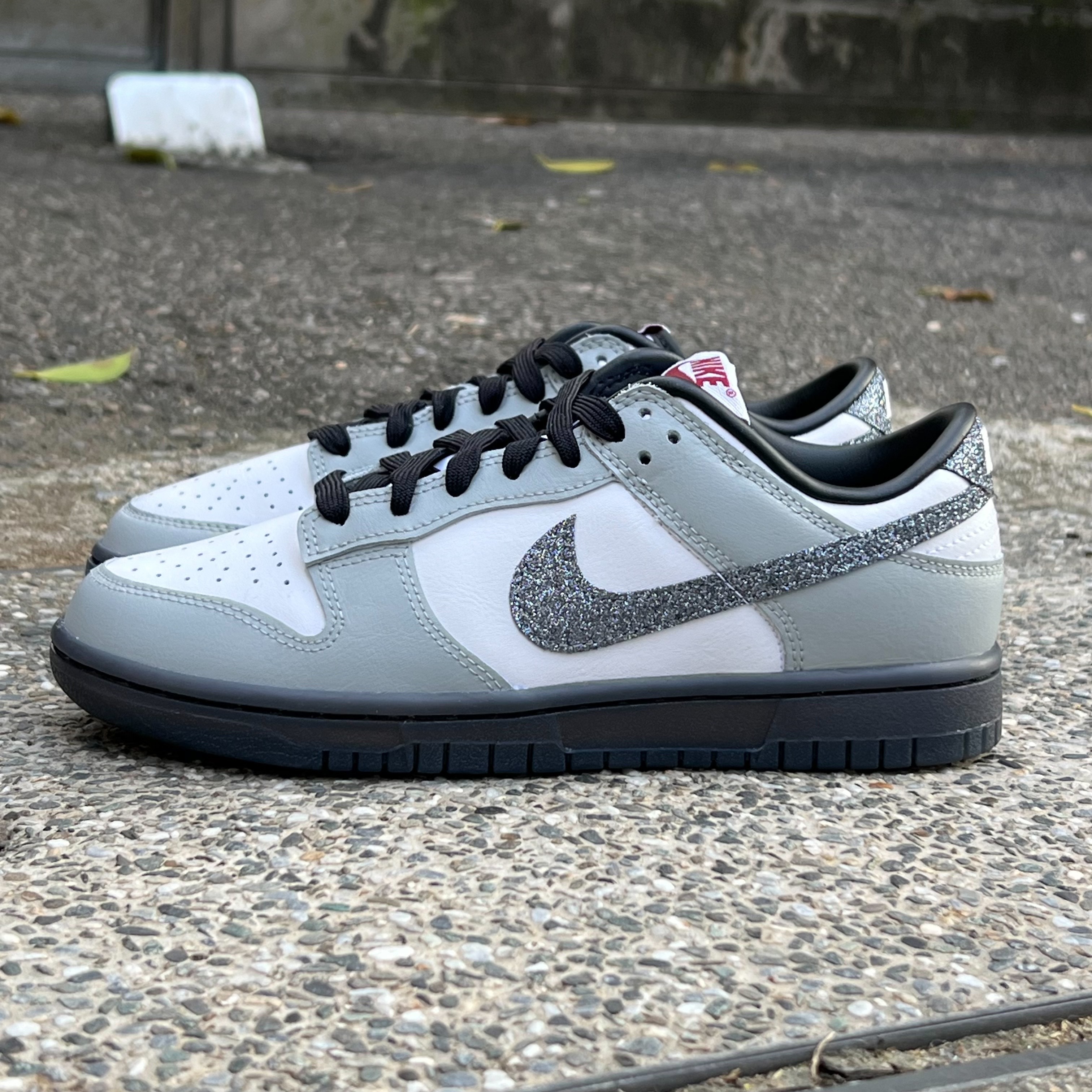 Nike Dunk Low LX 細閃晶鑽 灰白 冰晶底 女鞋 HQ3462-191 X