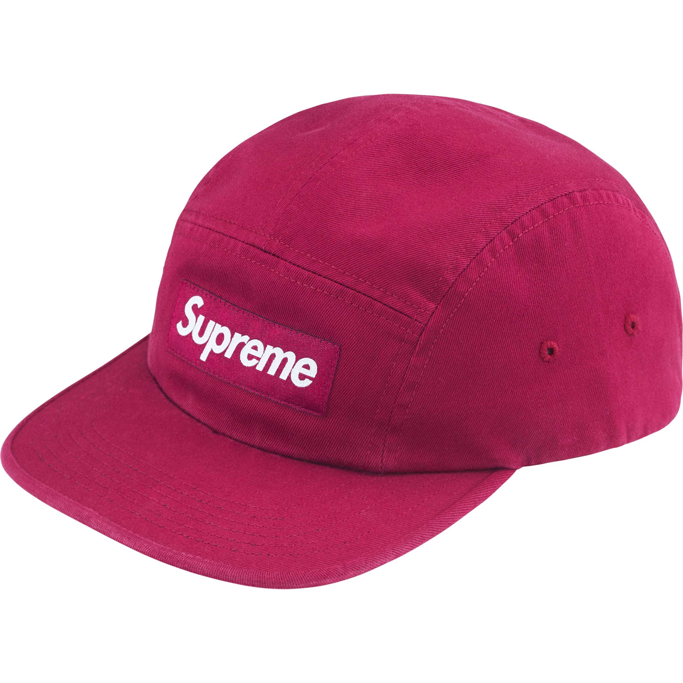 Supreme Washed Chino Twill Camp Cap (8Colors)