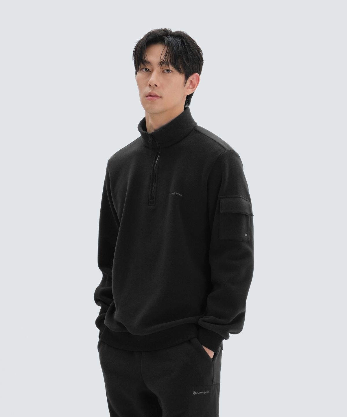 【代購】Snow Peak 雪諾必克 Polartec 半拉鍊 臂口袋 長袖 衛衣 S24WMTZT74