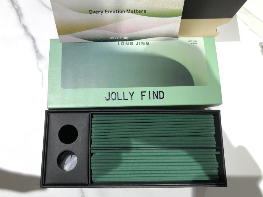 JOLLY FIND天然晶石線香(綠色)海地香根草香