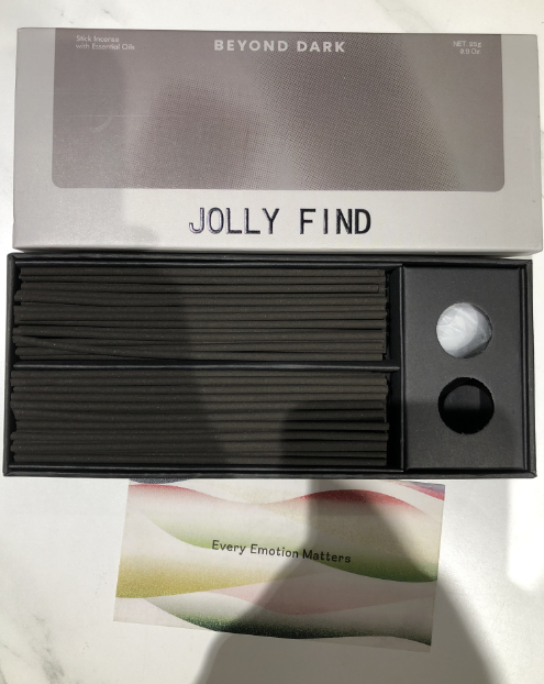 JOLLY FIND天然晶石線香(黑色)烏木沉香