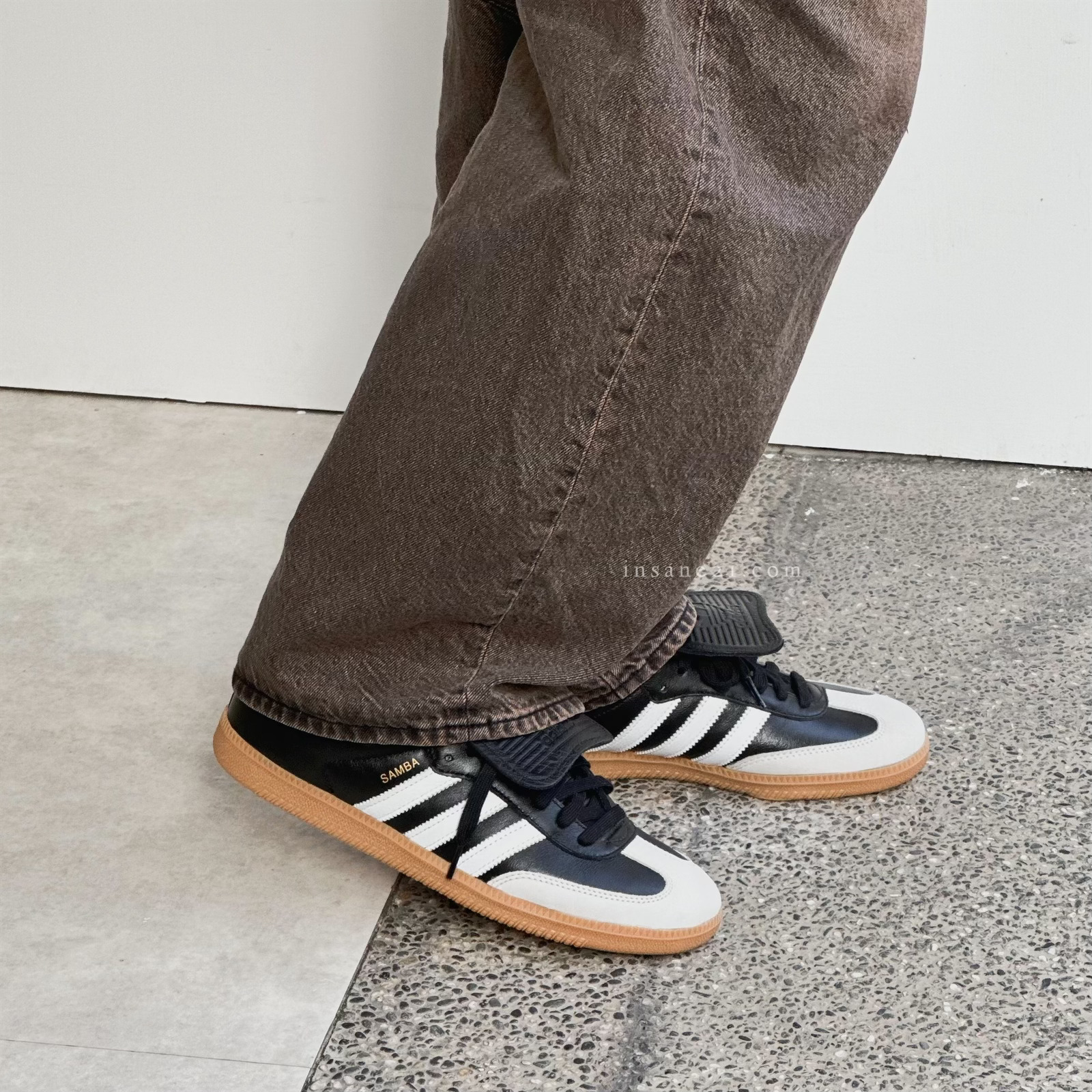ADIDAS ORIGINALS SAMBA LT W 翻蓋 焦糖 黑 IG2010