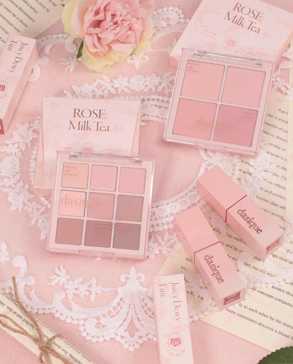 📦預購 Dasique-Rose Milk Tea 玫瑰奶茶系列 眼影盤/腮紅/果汁唇釉