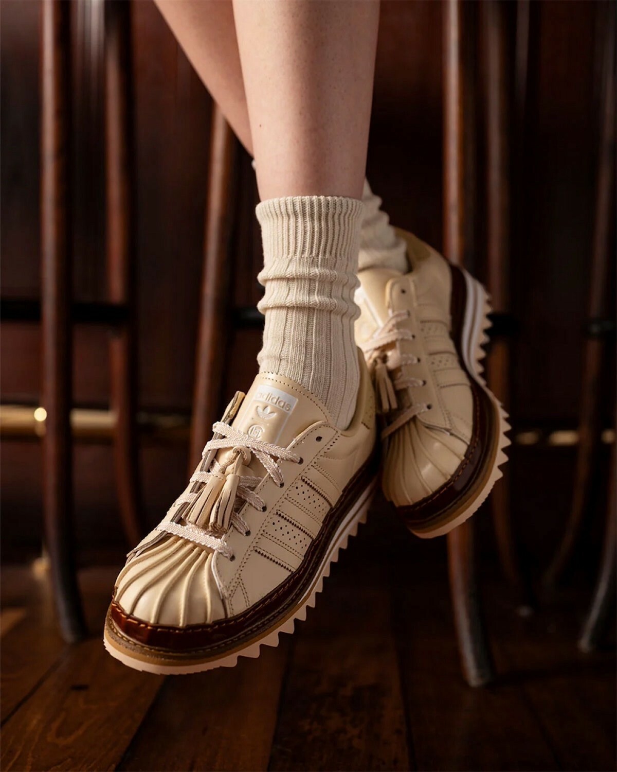 Clot x Adidas Originals Superstar "Tan" 珍珠奶茶 貝殼鞋  JQ6117