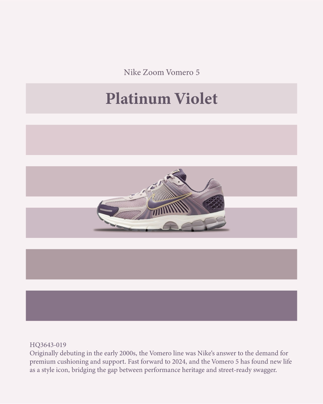 KTQ STORE ‧ Nike Zoom Vomero 5 "Platinum Violet" 紫 HQ3643-019