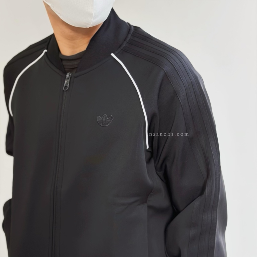 ADIDAS BLUE VERSION SST 拉鍊 運動外套 休閒外套 男款 黑 IL6163