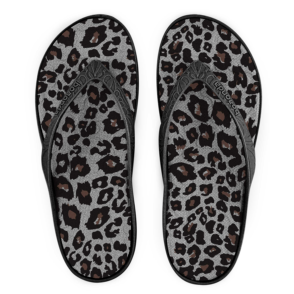 【 BOAONDA 】巴西原創設計 | LILLY 001(豹紋) 休閒拖鞋  女鞋