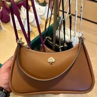 [S] KATE SPADE KI904 KAYLA SHOULDER PEBBELED LEATHER,WARM GINGE, 196021554698 (SKS1315)