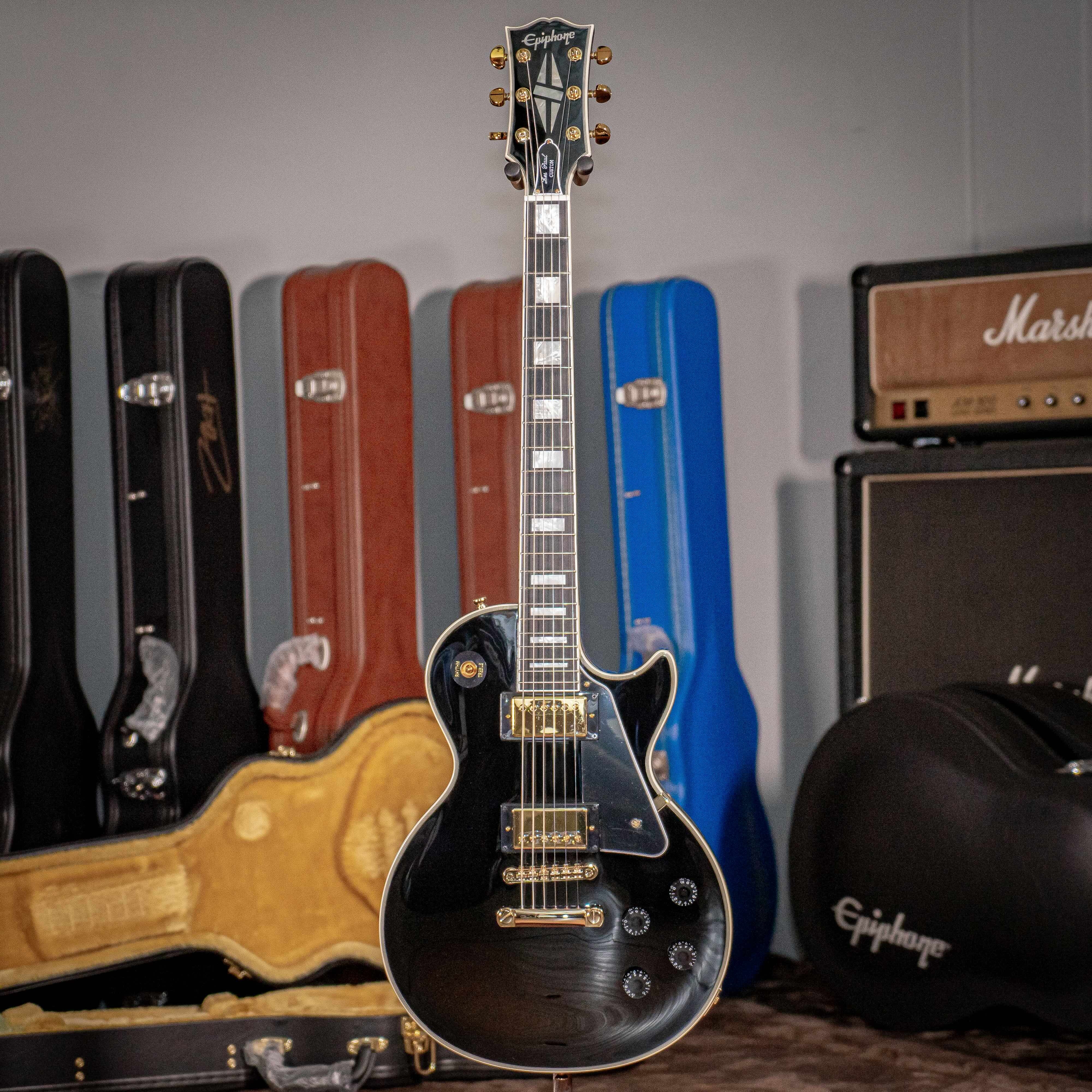 美品❣️Epiphone Les Paul Custom Ebony Epiphone Les Paul Custom Ebony 電吉他