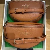 [S] KATE SPADE KH429 LENA PEBBLED LEATHER BELT BAG,WARM GINGER, 196021504211 (SKS1320)