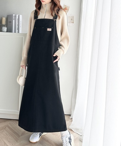 日本🇯🇵連線 JAVA 畫家風吊帶裙 牛仔裙 工裝 刷舊 牛仔藍 深藍 黑色(任買兩件711免運)/預購