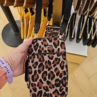 [S] KATE SPADE KH750 CHELSEA SPOTTED LEOPARD NS DLZP PHONE CROSSBODY,BROWN MULTI, 196021503054 (SKS1324)