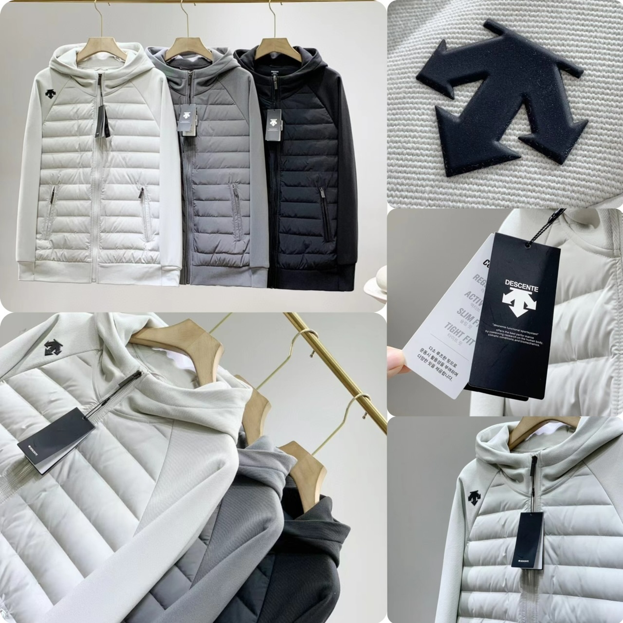 Des*cente 男裝超輕橫骨羽絨外套-2401679