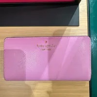 [S] KATE SPADE KI366 MADISON SAFFIANO LEATHER LG SLIM BIFOLD,BERRY CREA, 196021505096 (SKS1330)