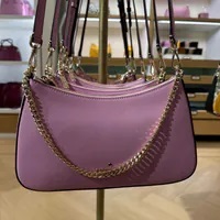 [S] KATE SPADE KC439 MADISON SAFFIANO LEATHER CONVERTABLE CROSSBODY,BERRY CREA, 196021505973 (SKS1339)
